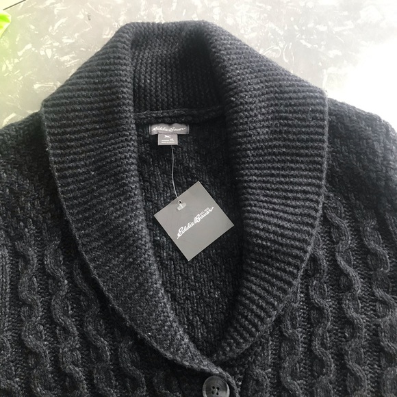 Eddie Bauer Sweaters - Eddie Bauer Heather grey shawl collar cardigan xl